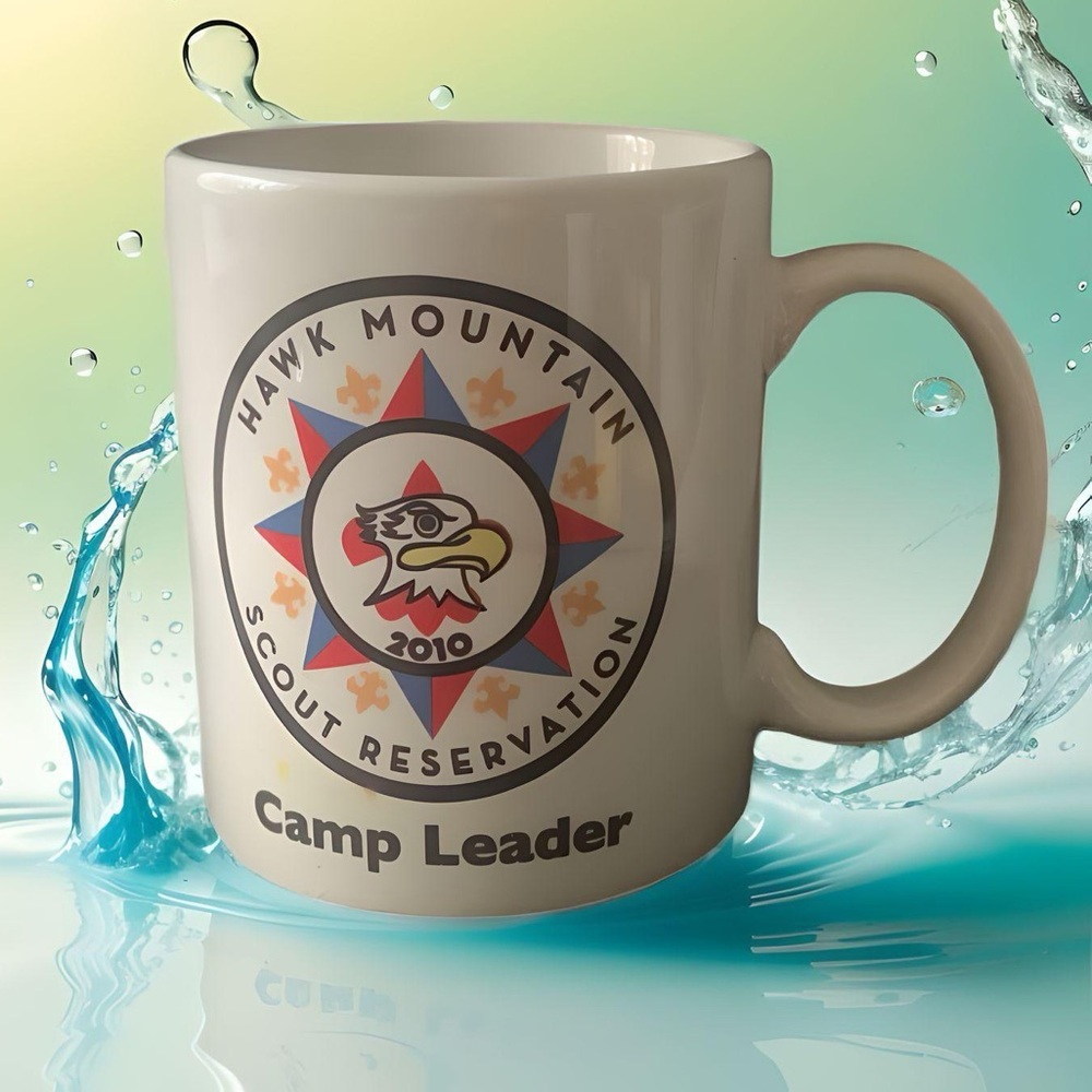 Vintage Boy Scouts Scout Hawk Mountain Scout Reservation Camp Leader 2010 Mug
